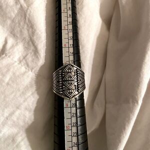 New Boho Fashion Ring Amazing Faux SilverTone Sz 8